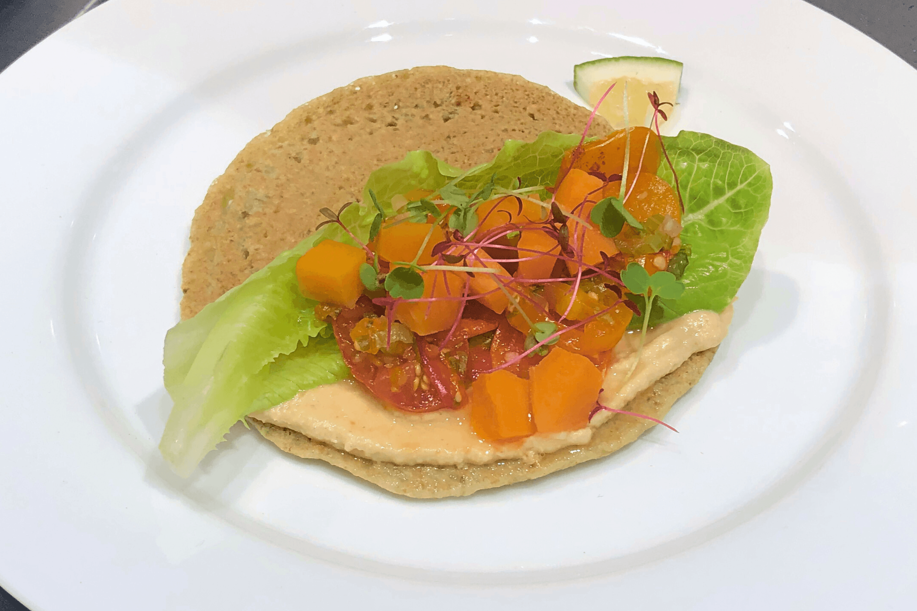 Cassava Roesti with Cashew Pimiento