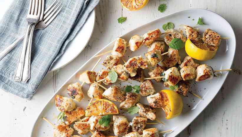 Greek Chicken Kebabs